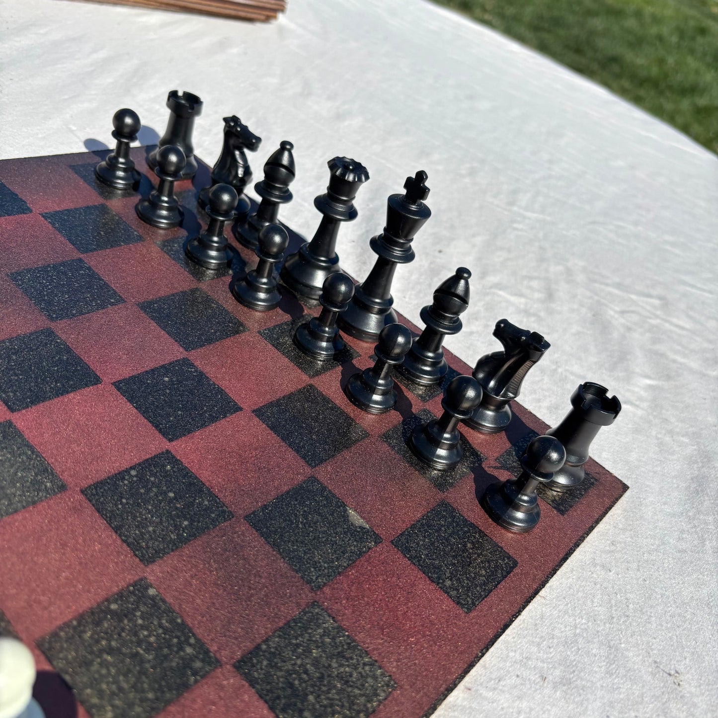 Bronze Gold - Painted Chess Set