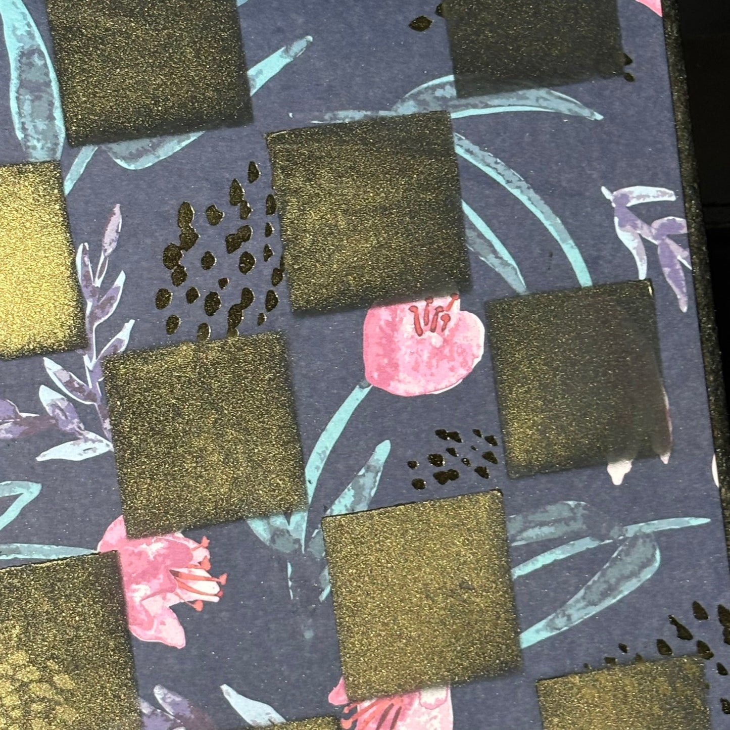 Golden Dark Forest - Scrapbook Chess Board