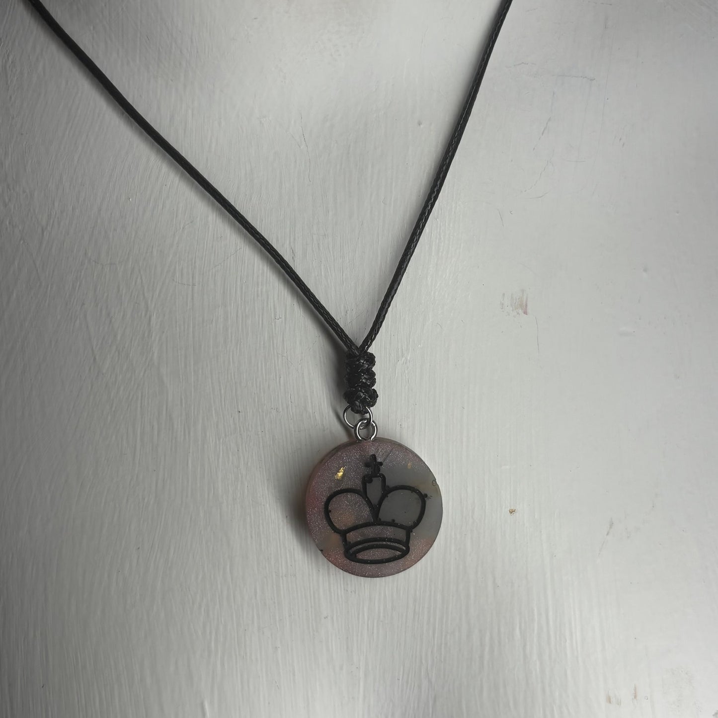 Classic King - Handmade Resin Chess Necklace