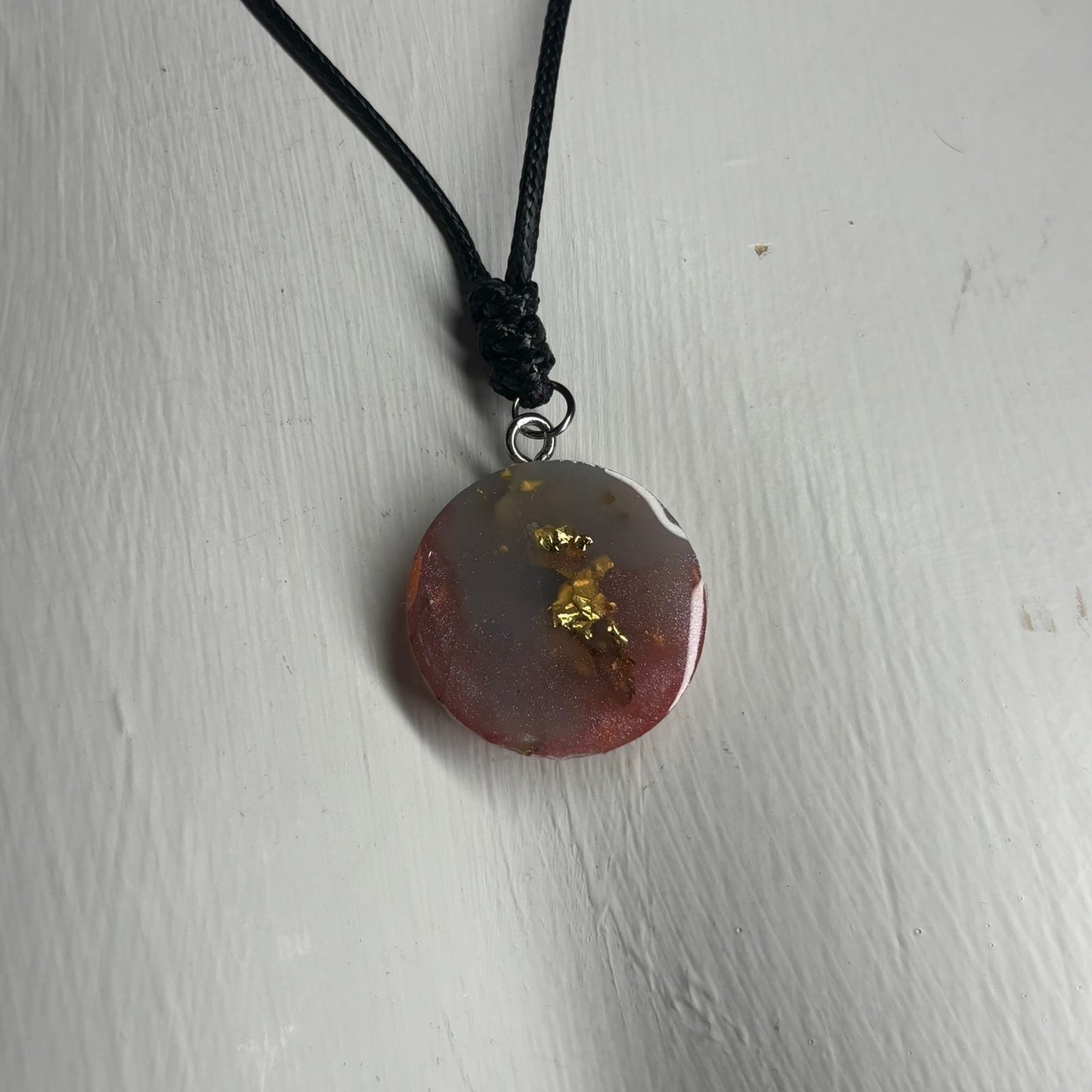 Red Crystal Pawn - Handmade Resin Chess Necklace