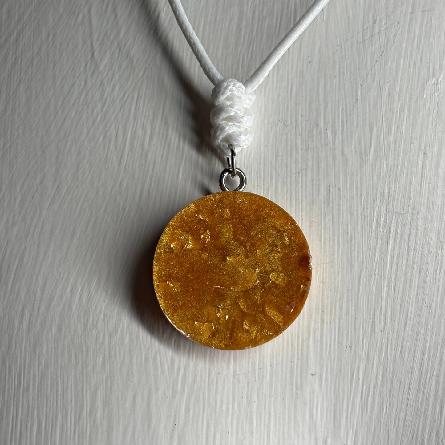 Golden King - Handmade Resin Chess Necklace