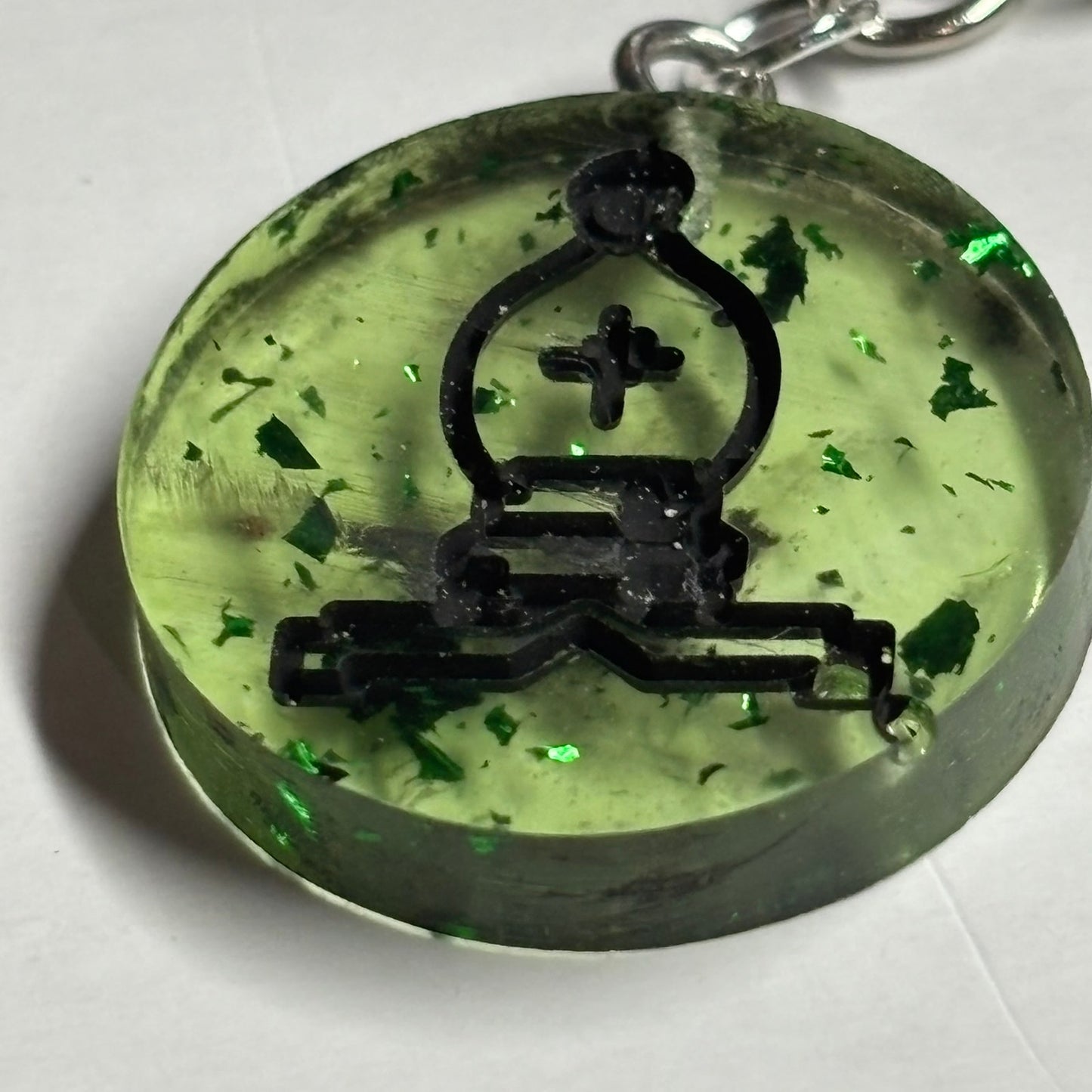 Translucent Royalty - Handmade Resin Keychain - Flat Edition