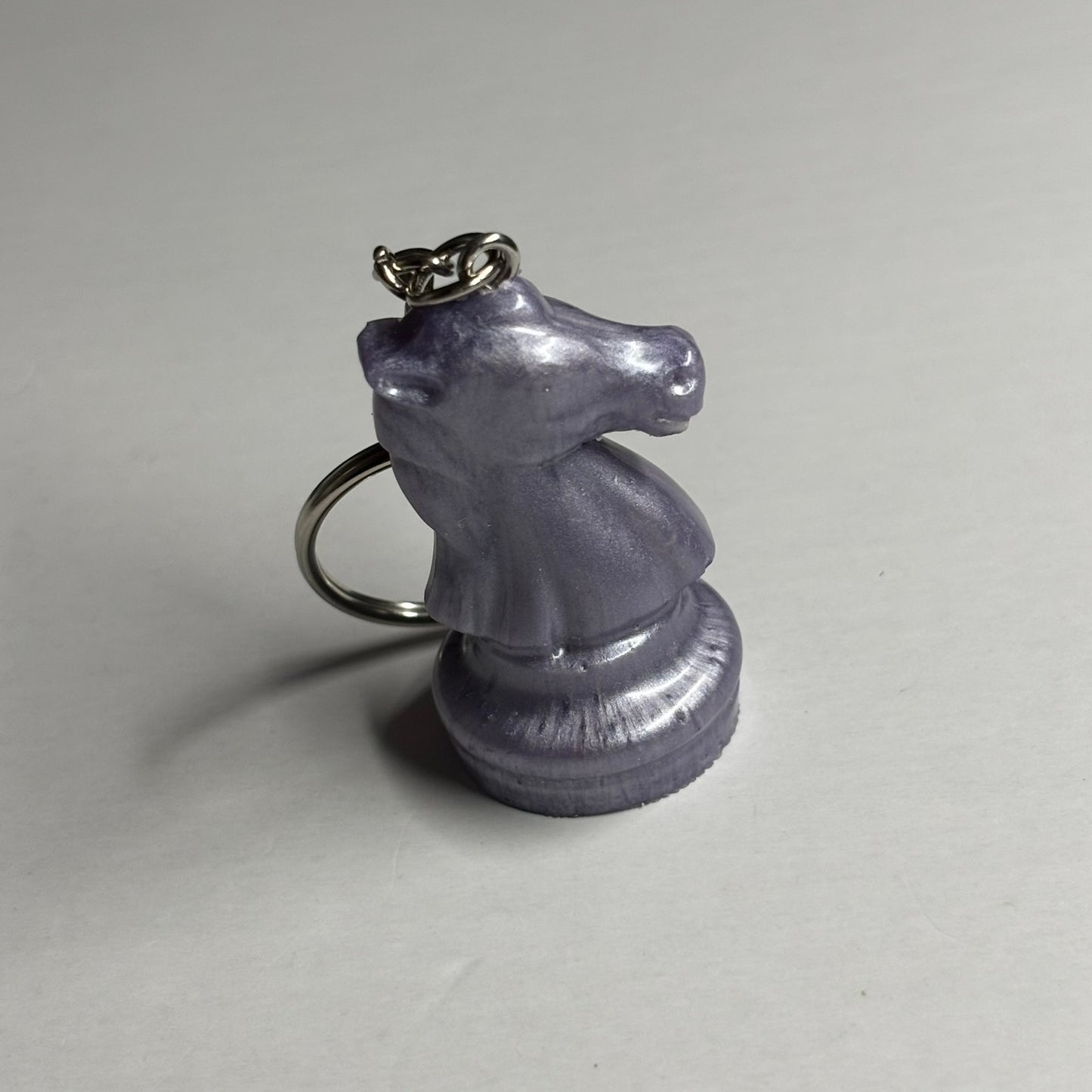 Midnight Purple Knight - Handmade Resin Keychain