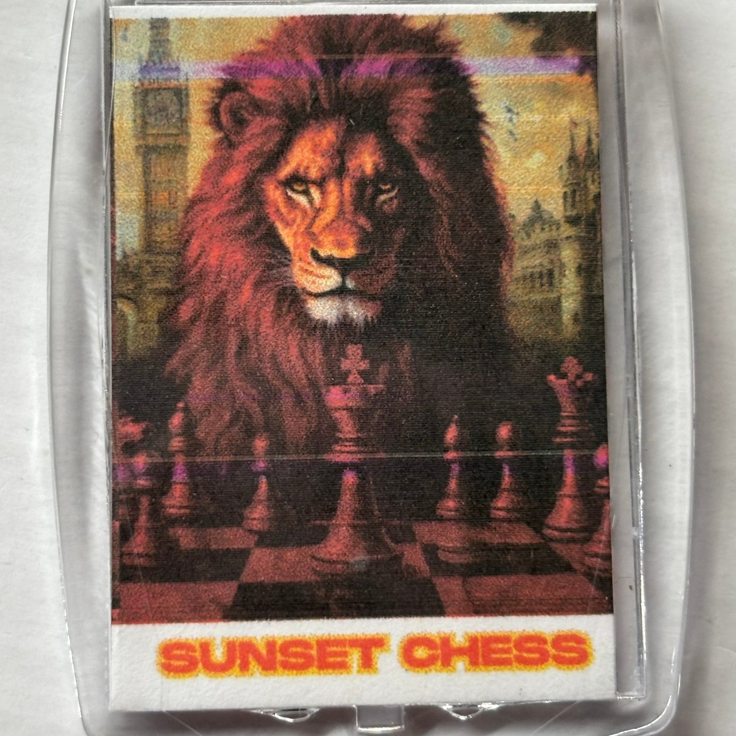 Red Lion - Chess  Photo Keychain