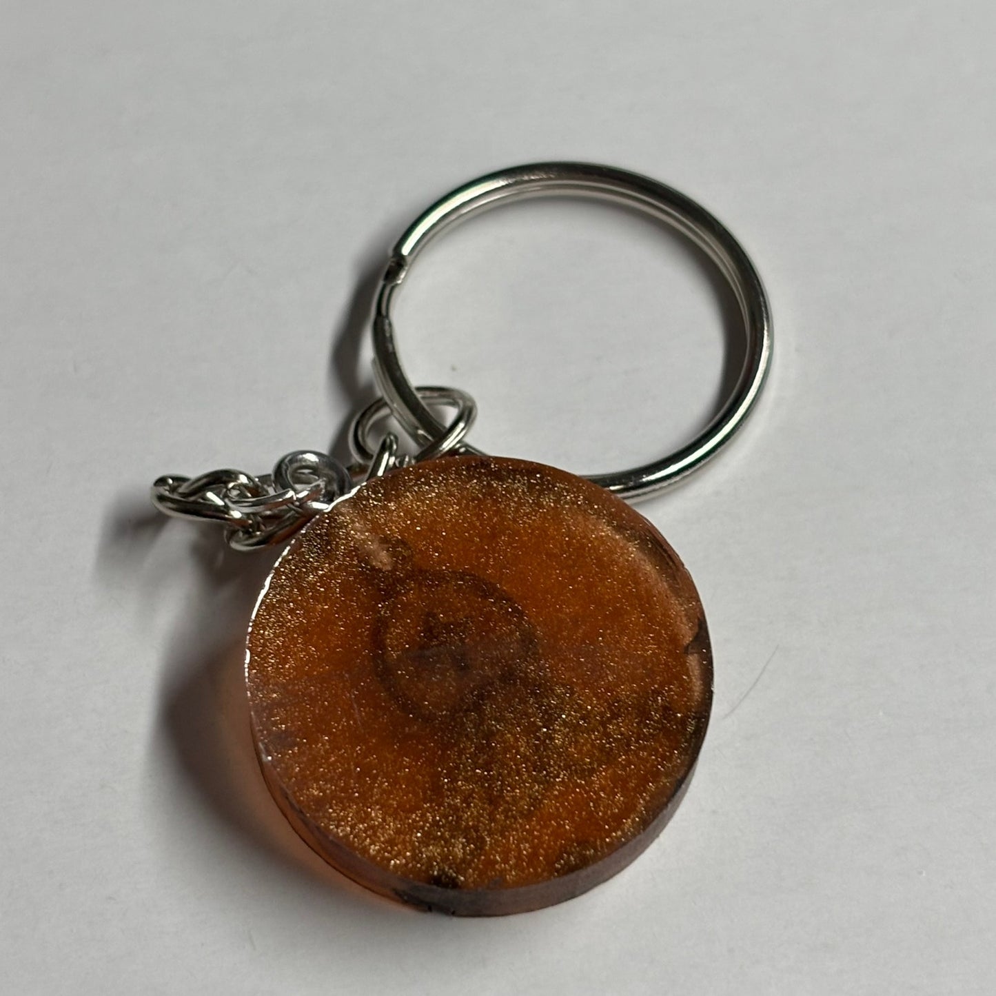 Amber Orange Bishop - Handmade Resin Keychain