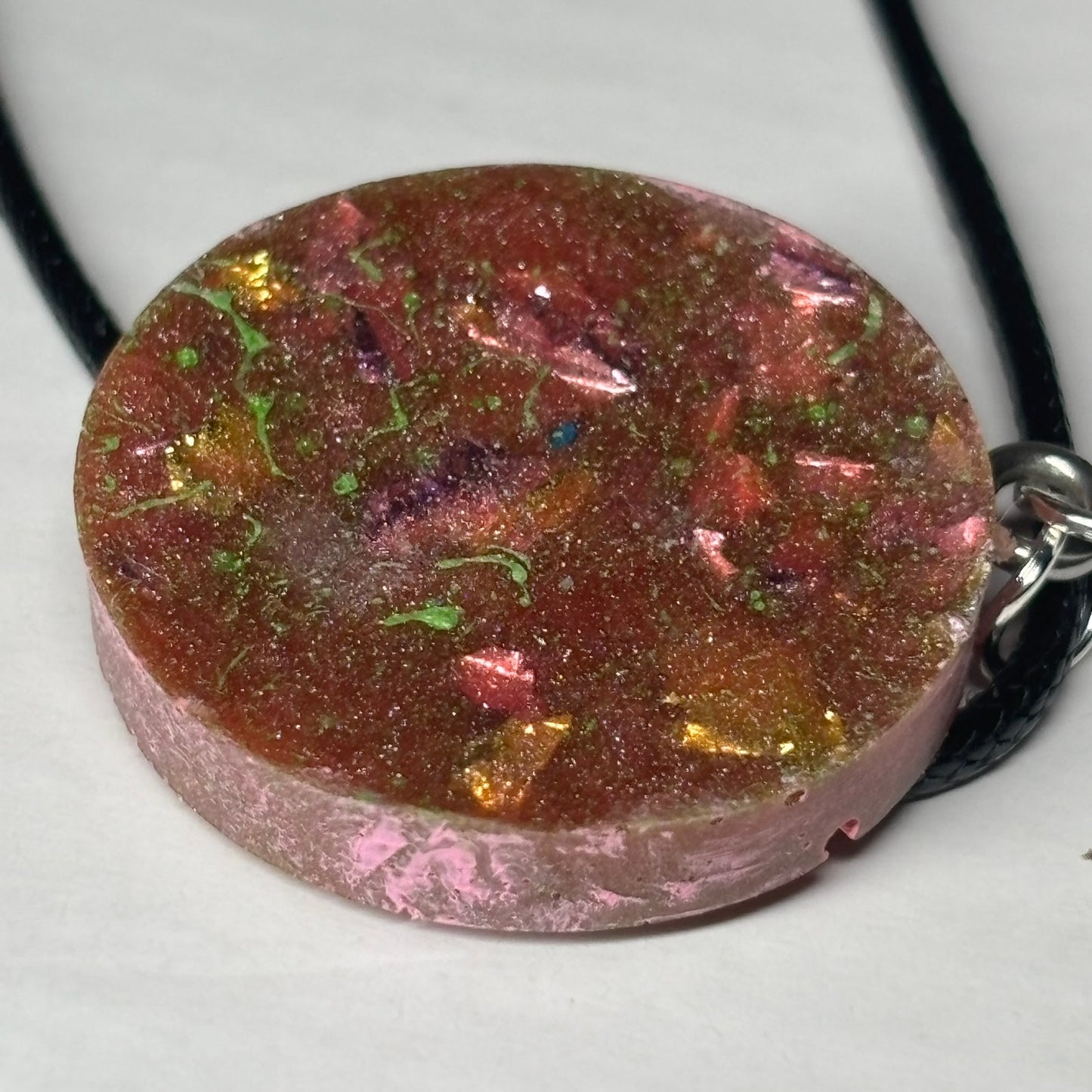 Luxury Pink Pawn - Handmade Resin Chess Necklace