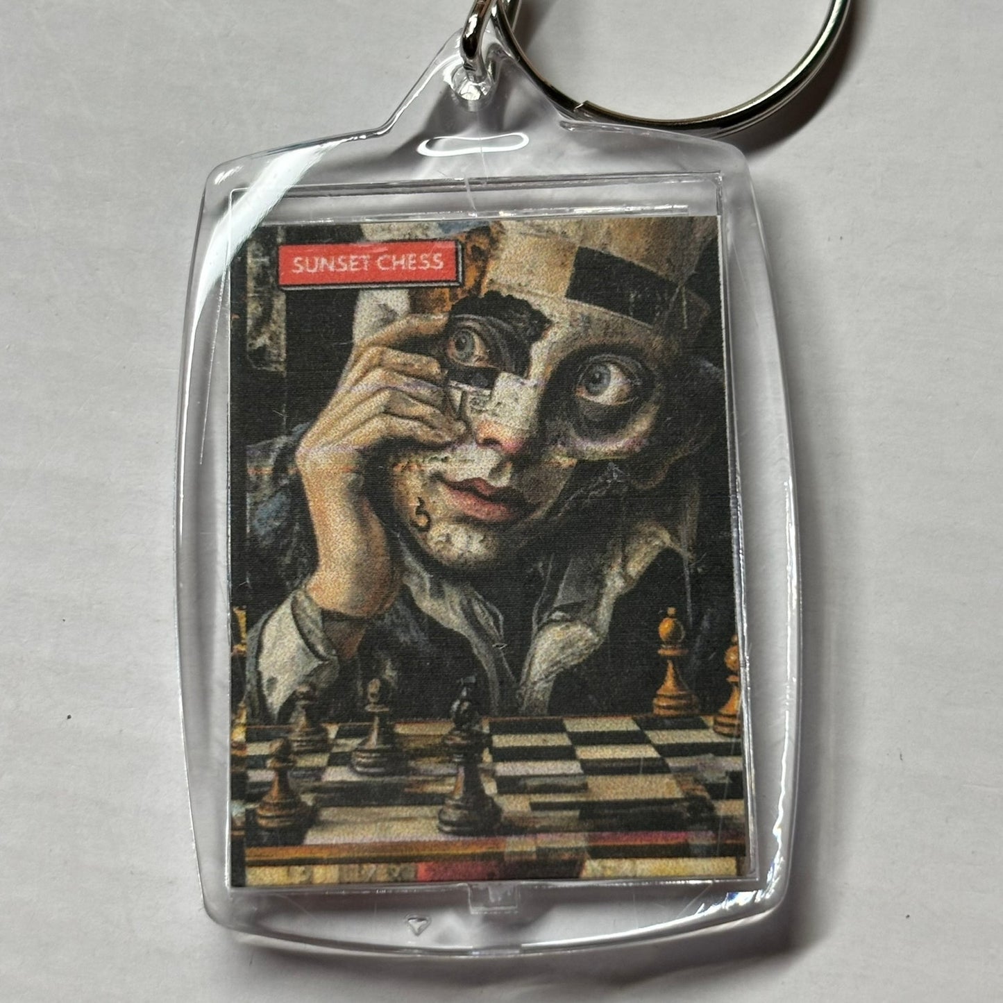 Seeing Eyes - Chess  Photo Keychain