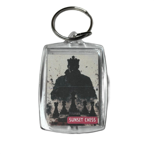 King's Gambit - Sunset Chess Photo Keychain