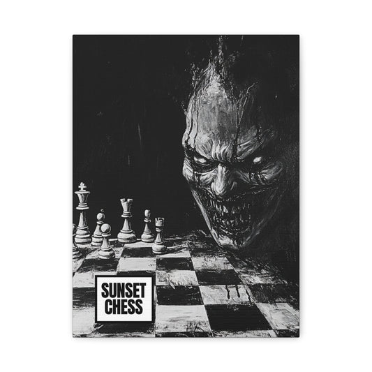 Haunted Chess - Canvas Chess Print 12"x16"