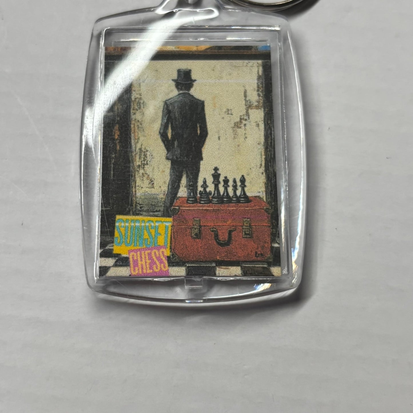 The Wall - Chess  Photo Keychain