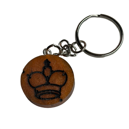 Dirty Orange King - Handmade Resin Keychain - Flat Edition