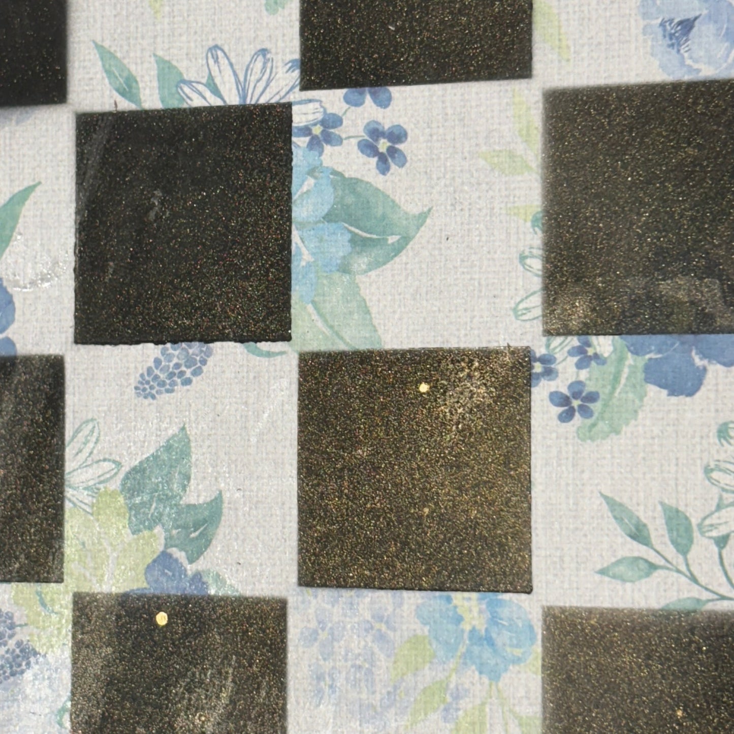 Vintage Blue - Scrapbook Chess Board