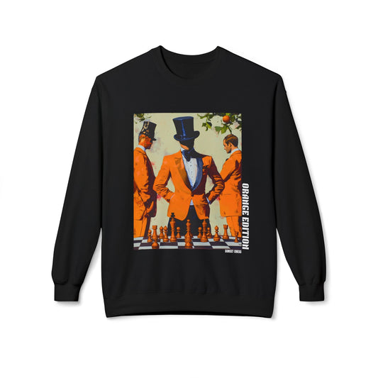 The Orange butler - Black Chess Crewneck Sweater