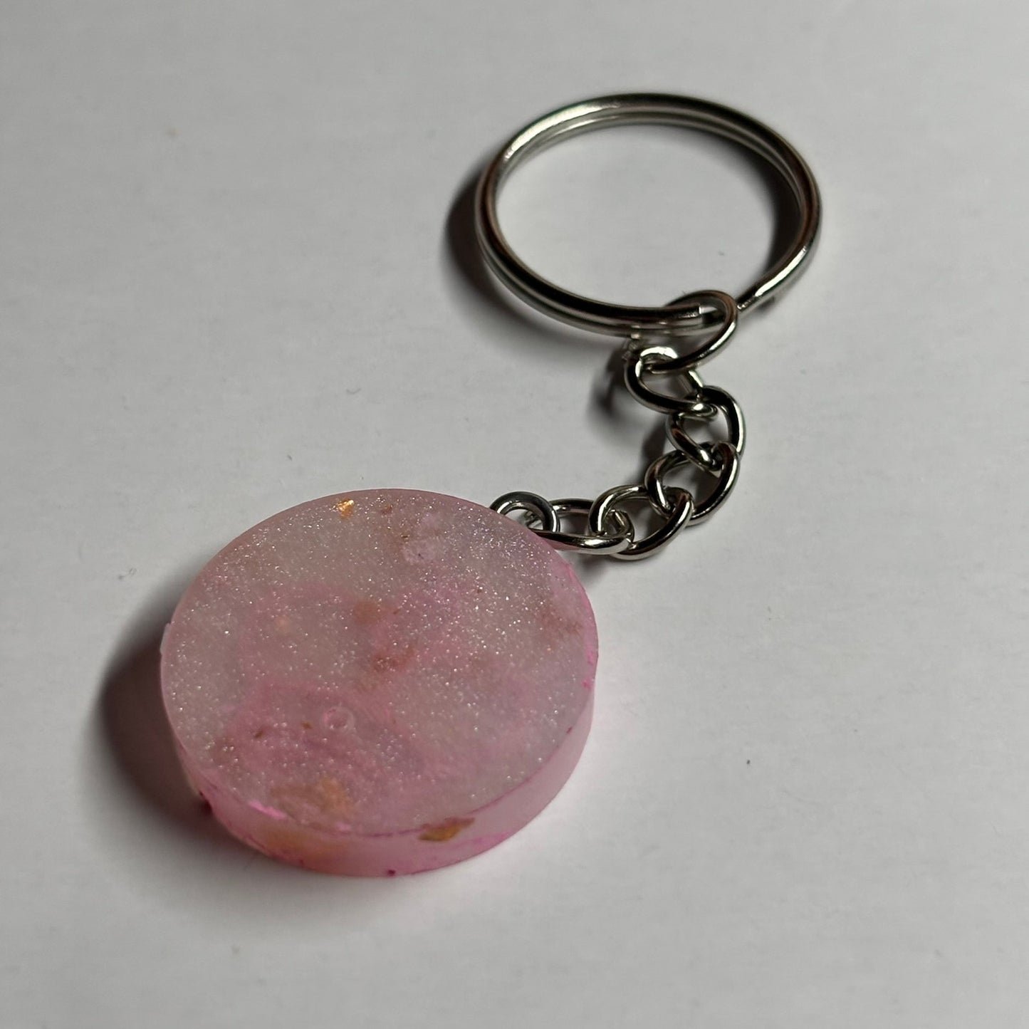 Pink Ice King - Handmade Resin Keychain - Flat Edition