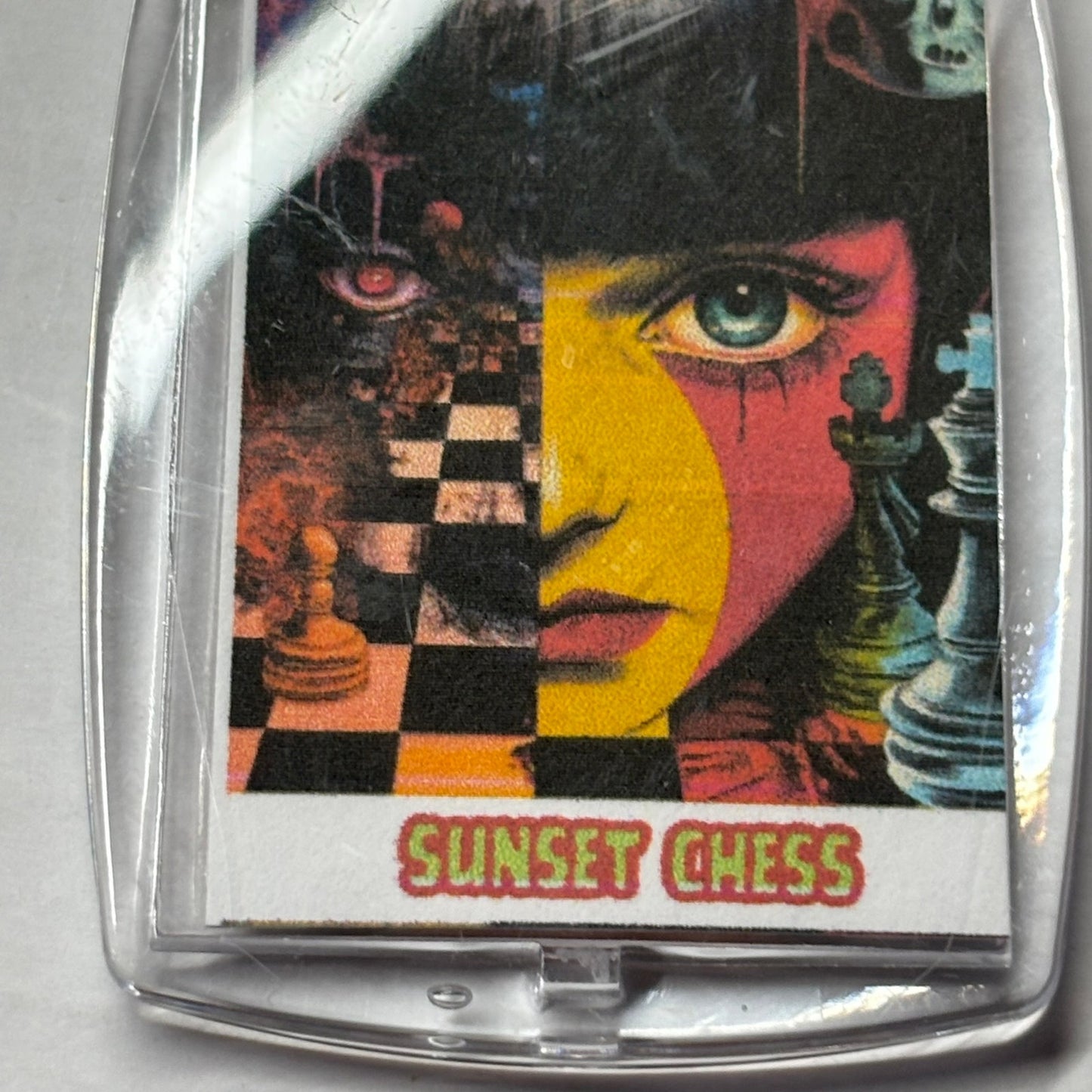 Two Face - Chess  Photo Keychain