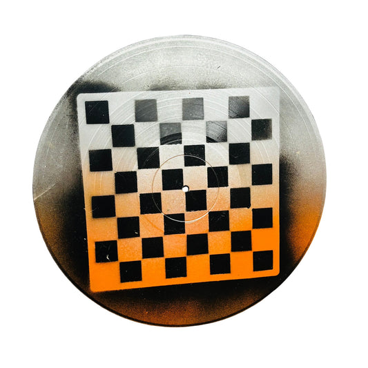 Orange Silver Blend - Vinyl Chess Board