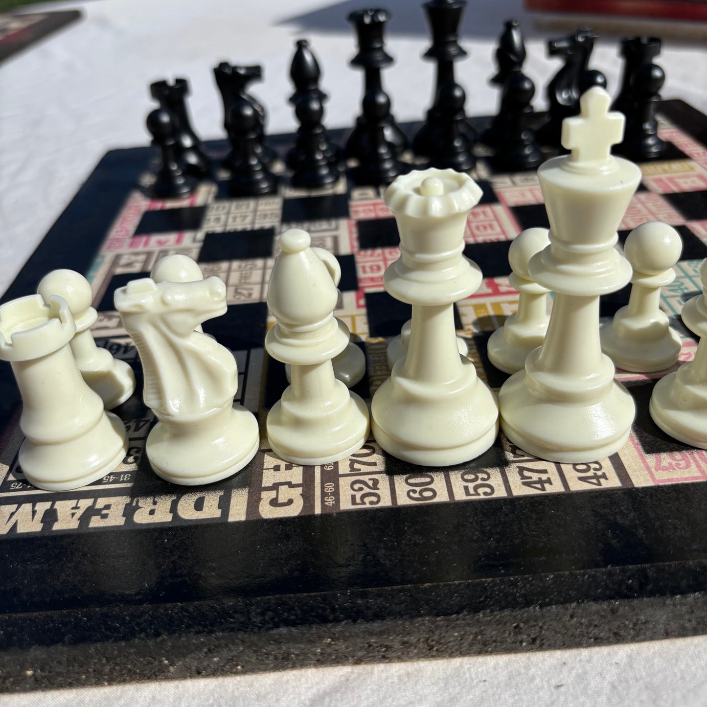 Numbers Game - Scrapbook Chess Set