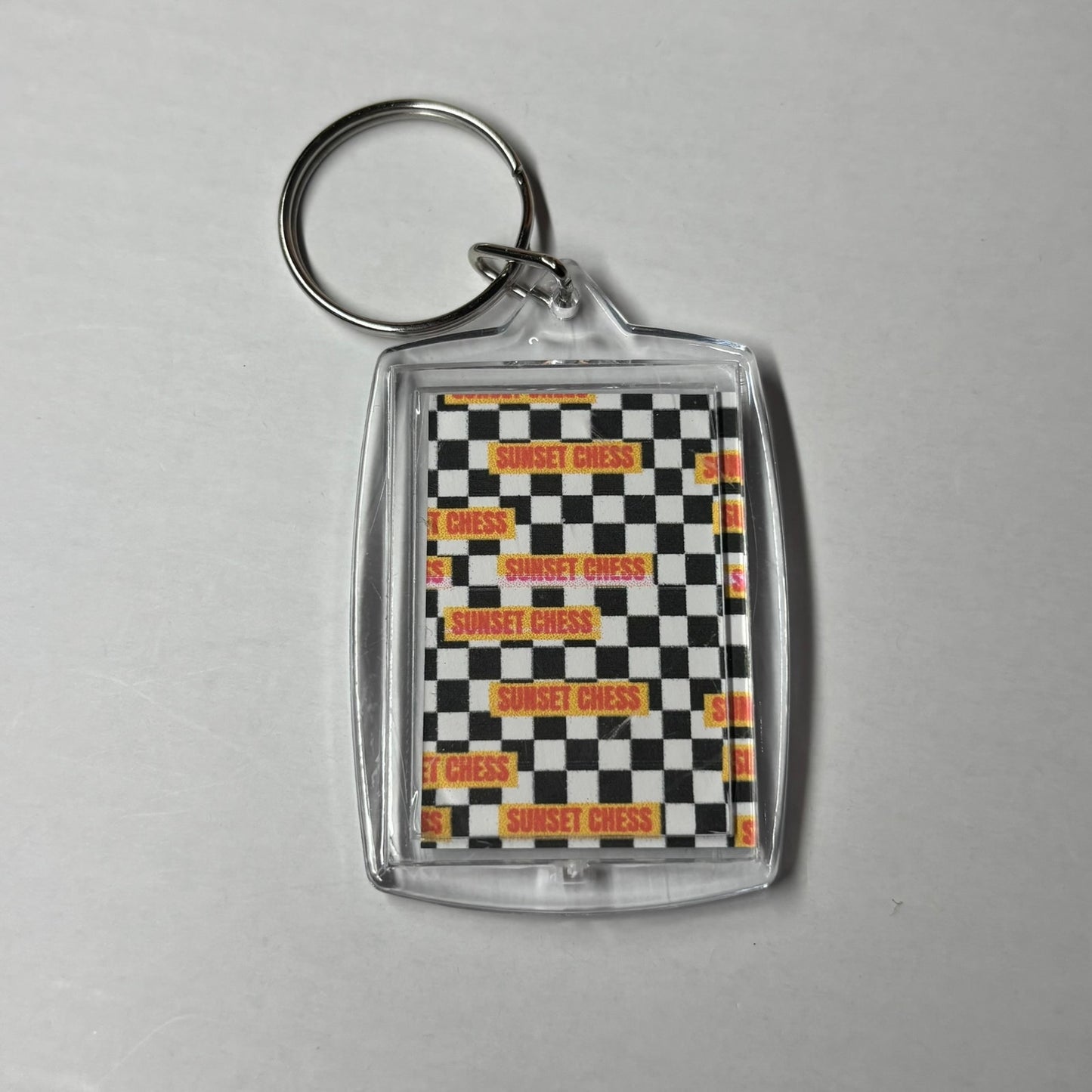 Fantasy Land - Sunset Chess Photo Keychain