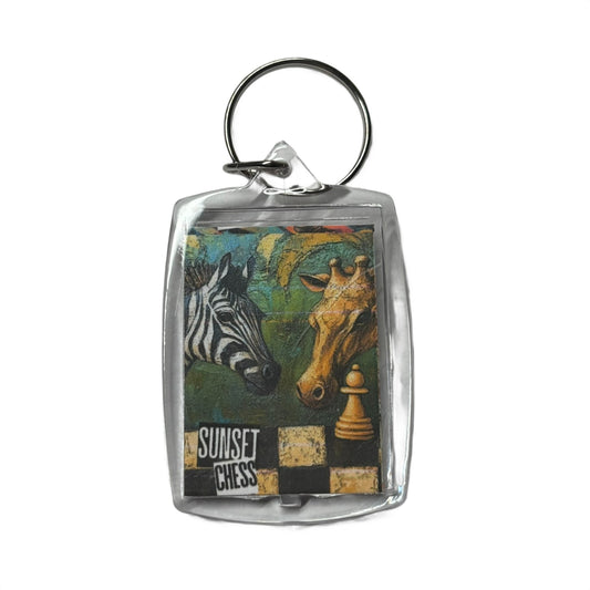 Safari - Chess  Photo Keychain