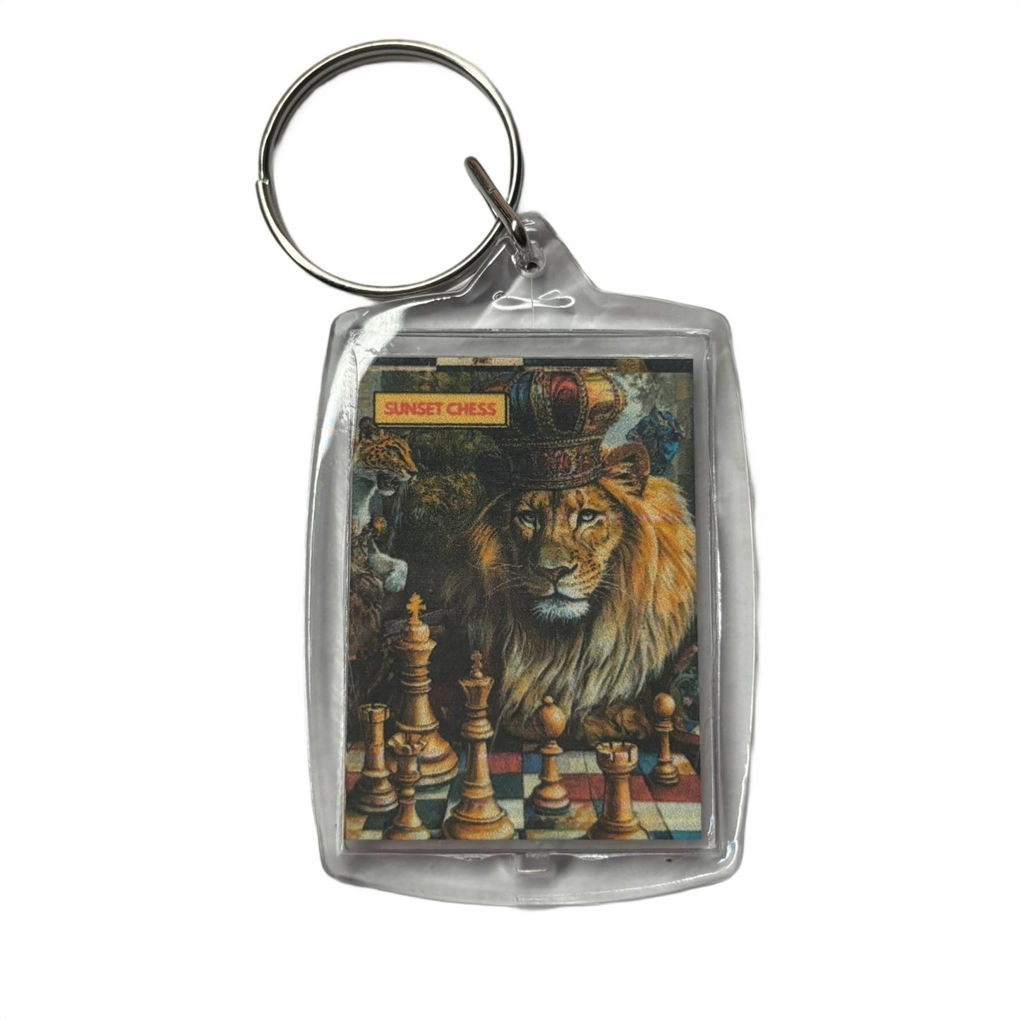 Royal Lion - Chess  Photo Keychain