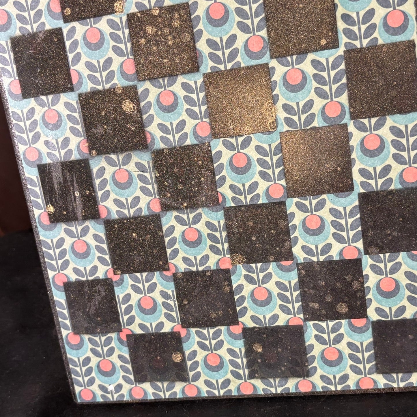 Delicate Pattern - Scrapbook Chess Board