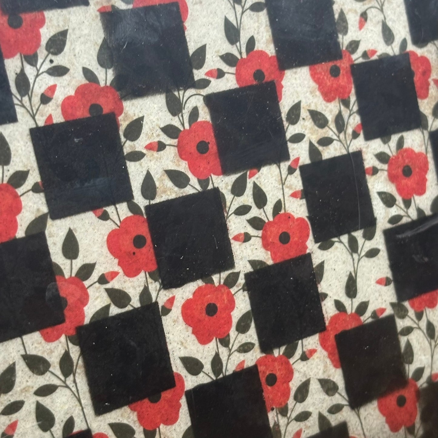 Fancy Flowers - Resin Coated Chess Board