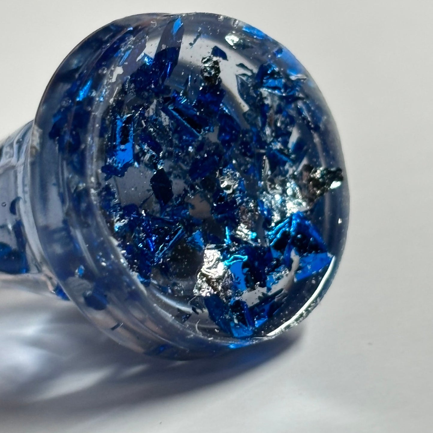 Clear Crystal Knight - Handmade Resin Keychain