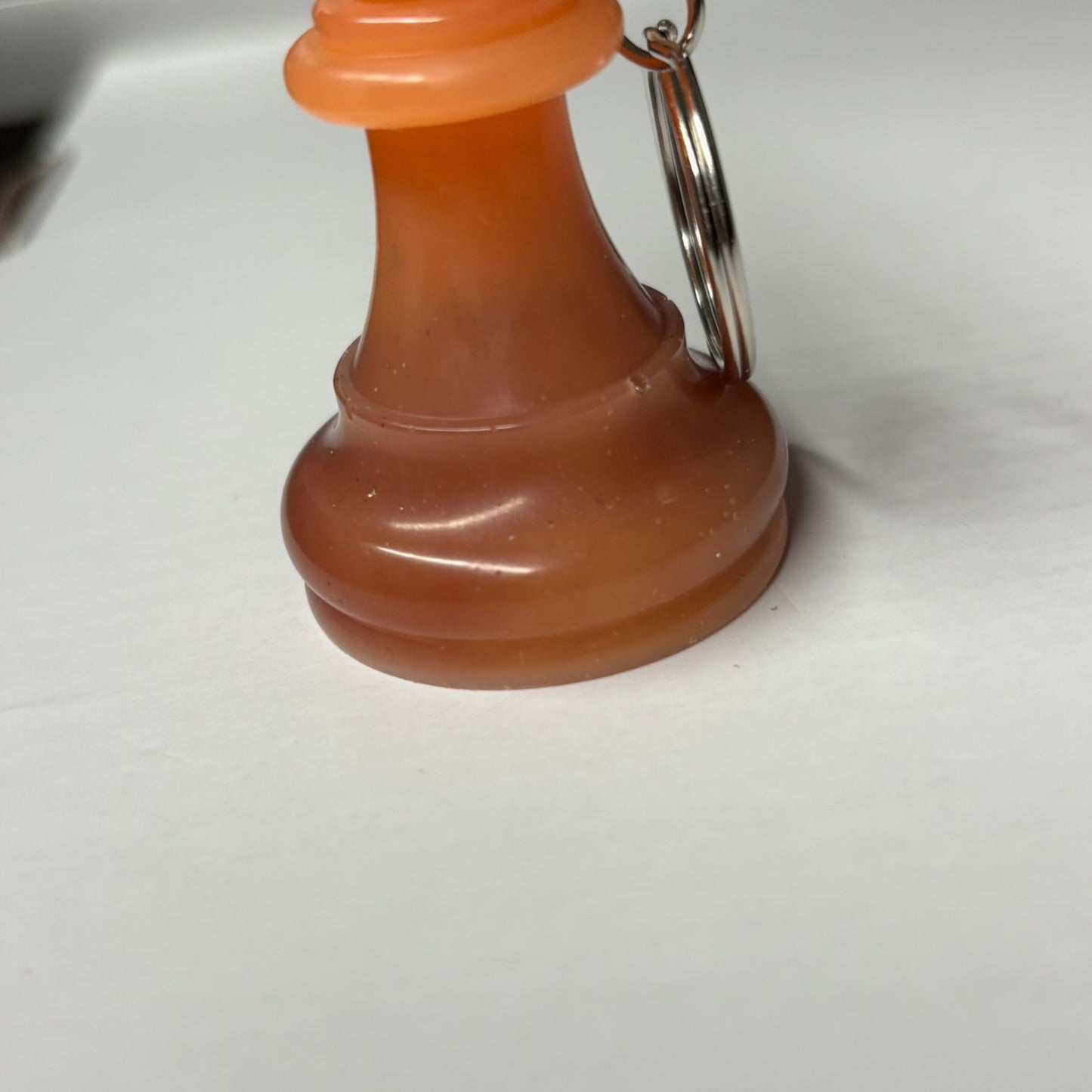 Simplistic Orange - Handmade Resin Keychain - Large Edition
