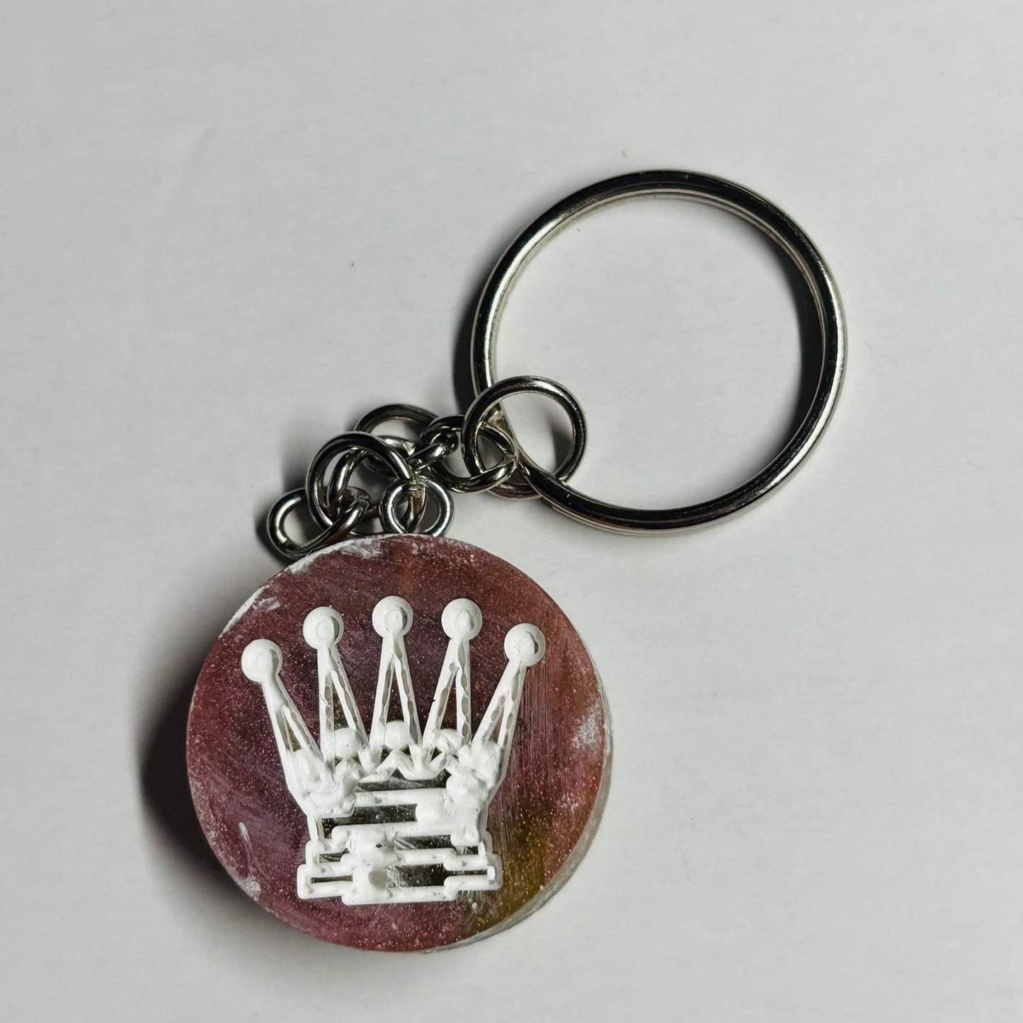 Smooth Brown Queen - Handmade Resin Keychain