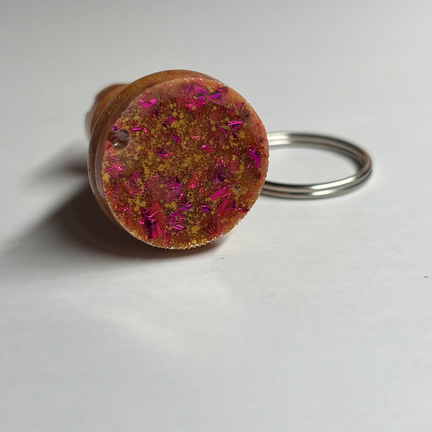 Royal Orange Rook - Handmade Resin Keychain