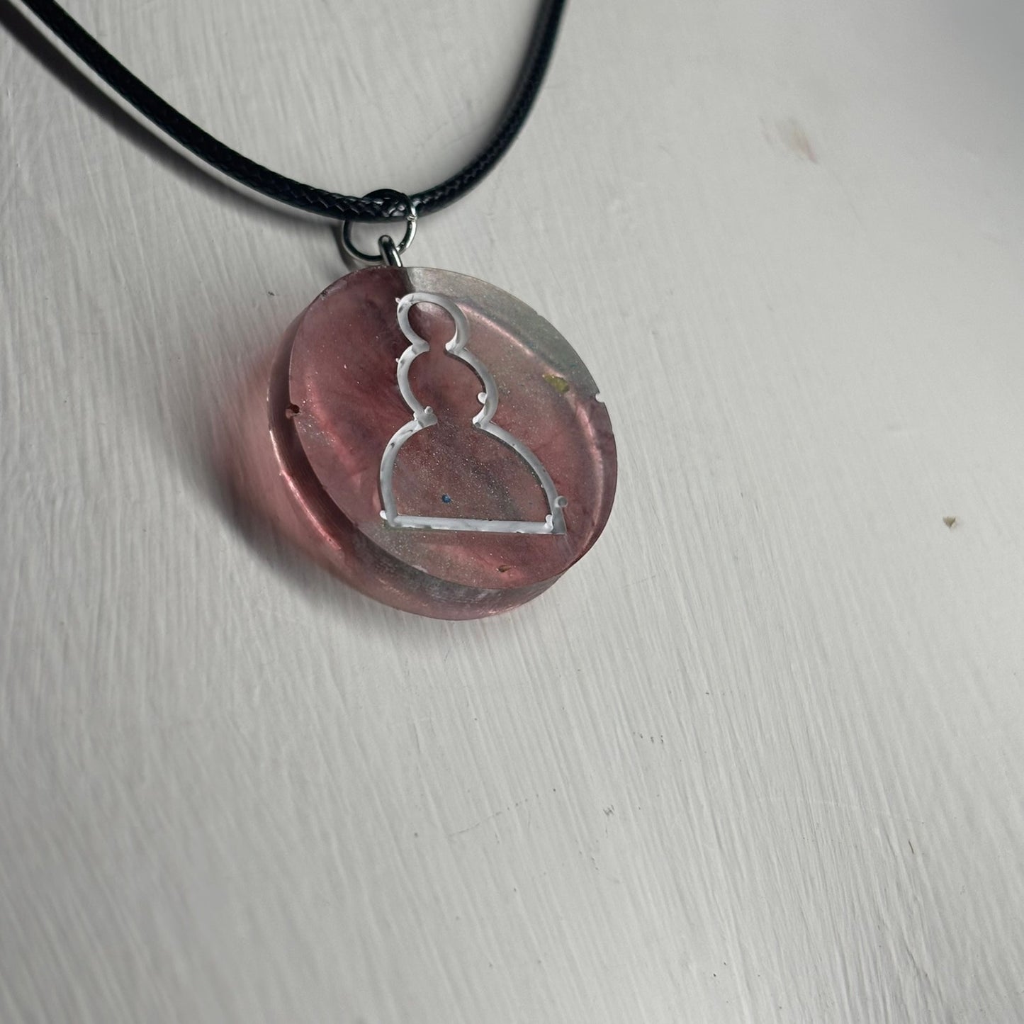 Spaz Red Pawn - Handmade Resin Chess Necklace