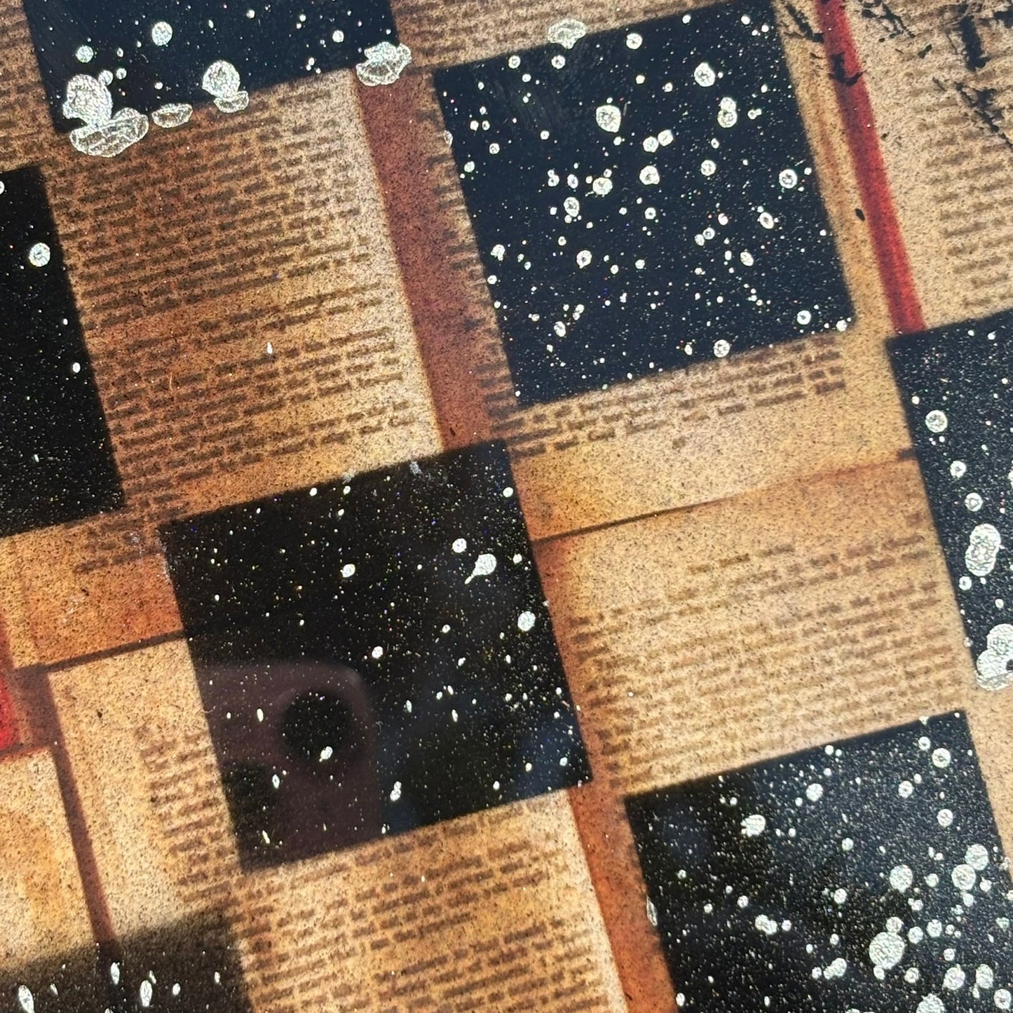 Vintage Writings - Resin Coated Chess Board