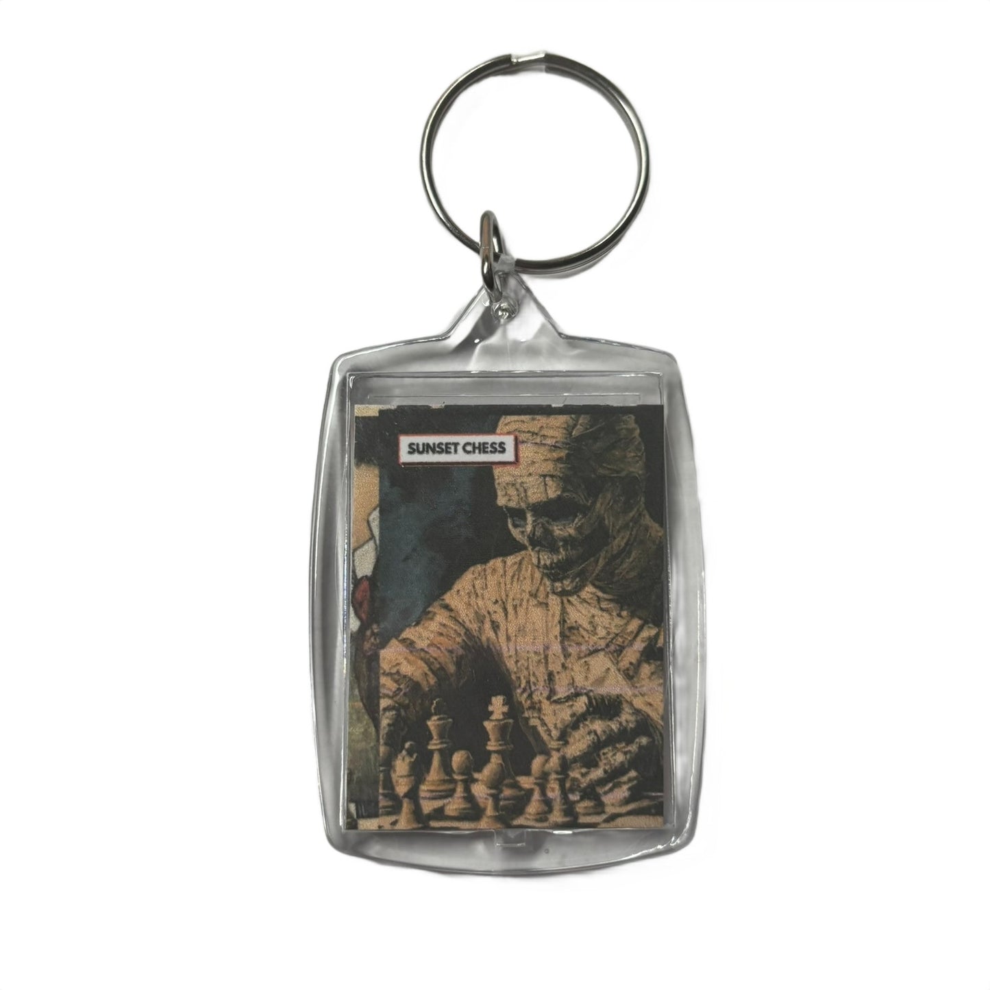Mummy's Game - Chess  Photo Keychain