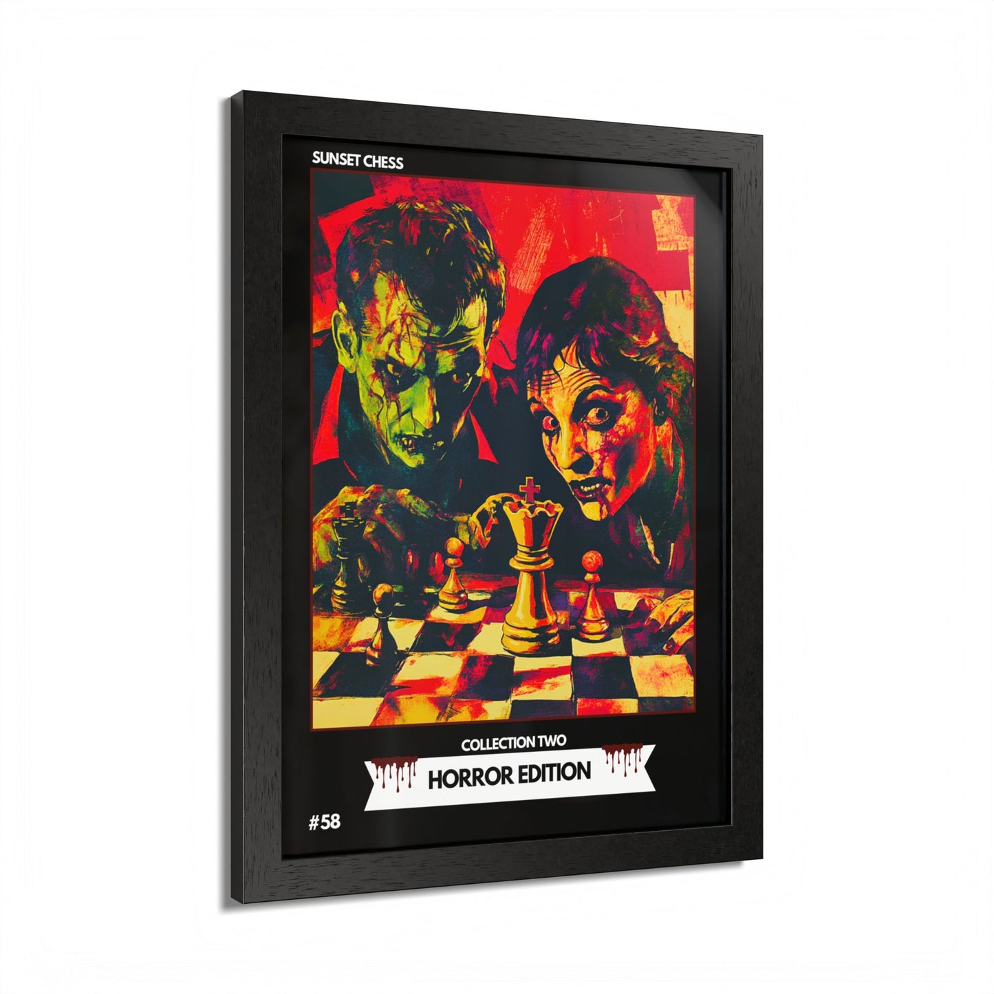 Horror Edition - Collection 2 Card #58 - Sunset Card Poster Framed 12"x16"
