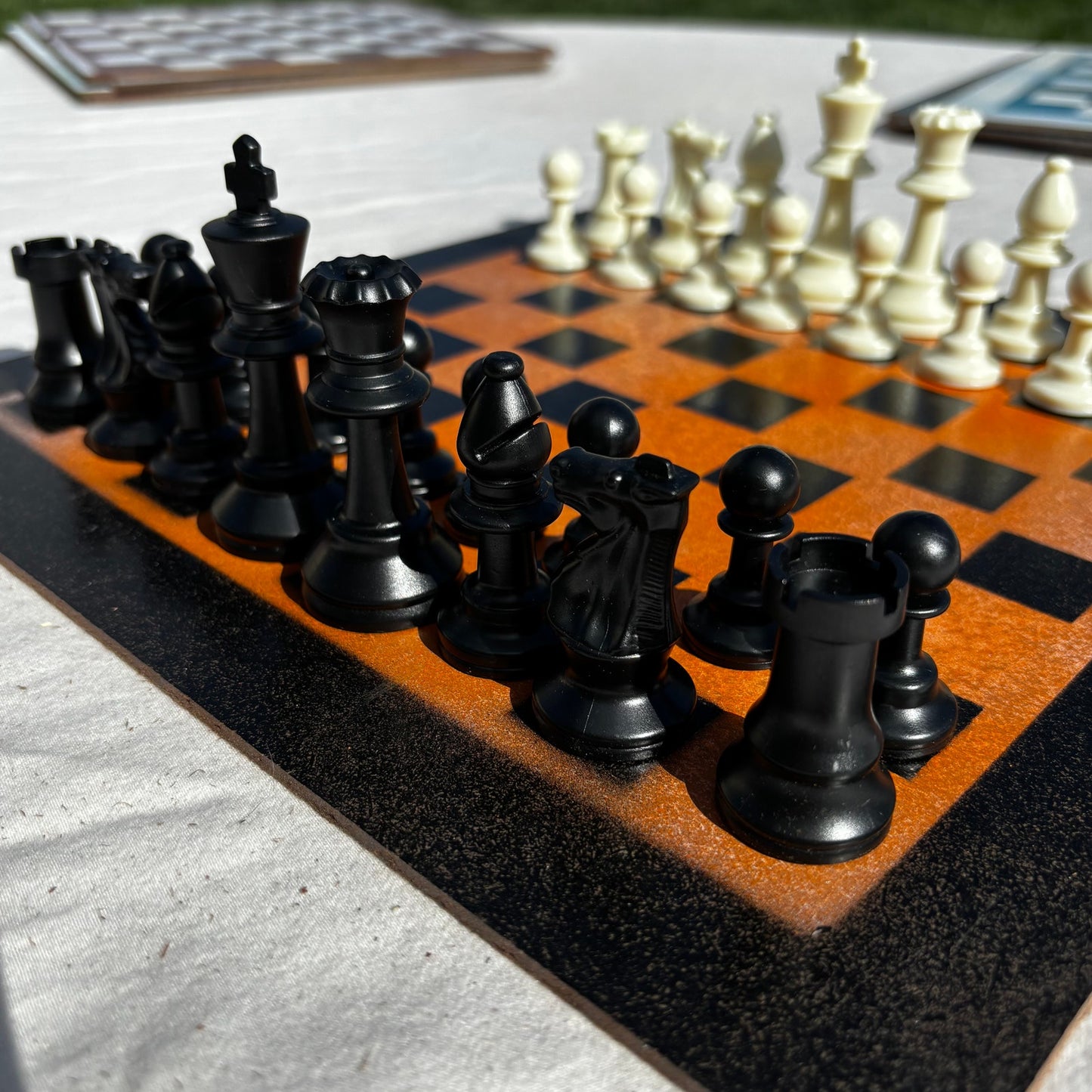 Safari Orange - Painted Chess Set