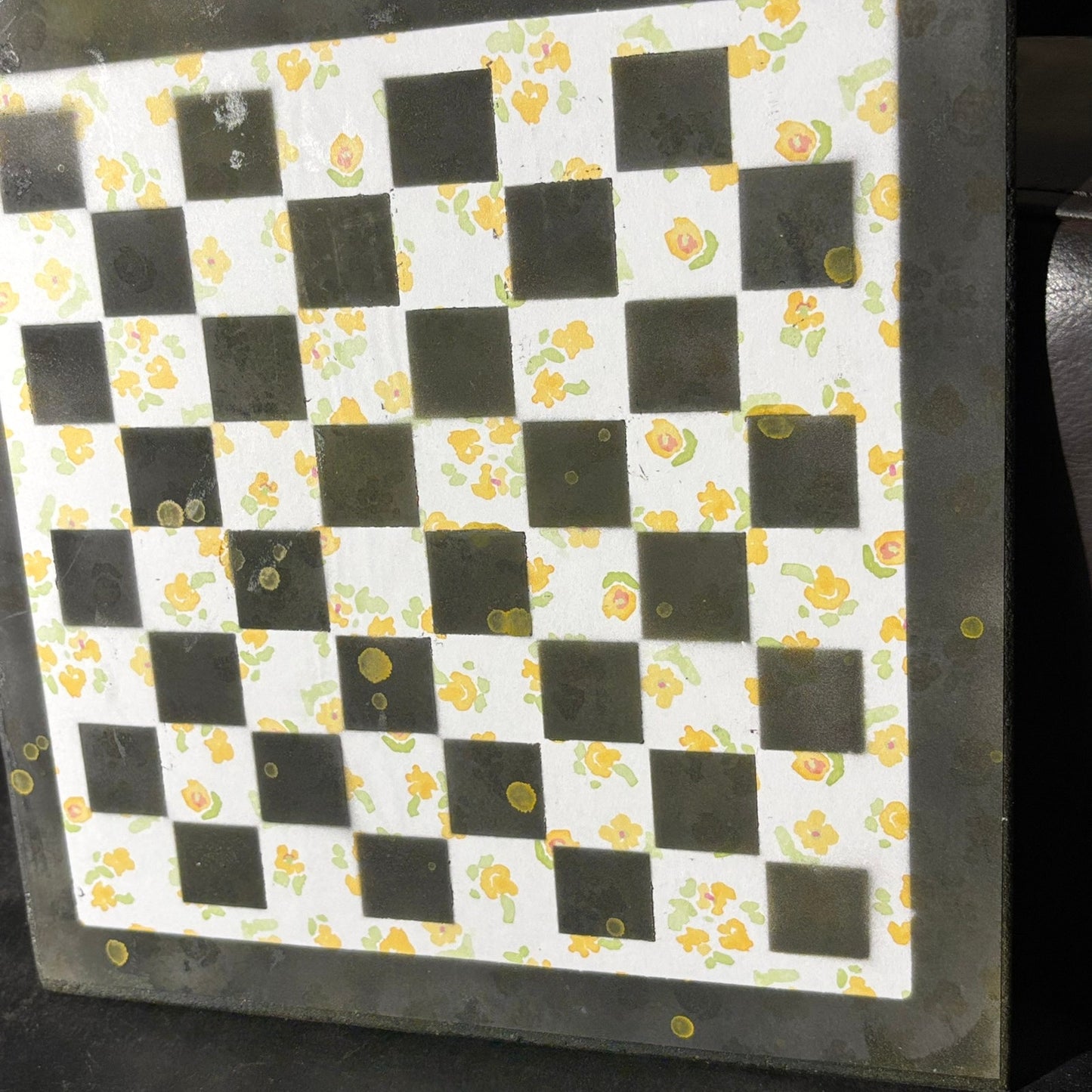 Simple Yellow - Scrapbook Chess Board