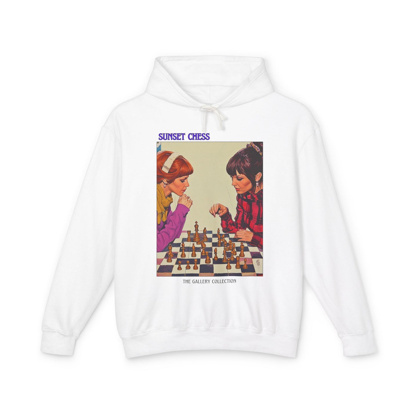 Women Play Chess - White Chess Hoodie