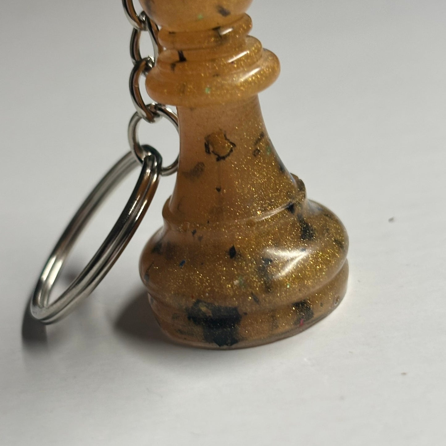 Sotted Yellow Bishop - Handmade Resin Keychain