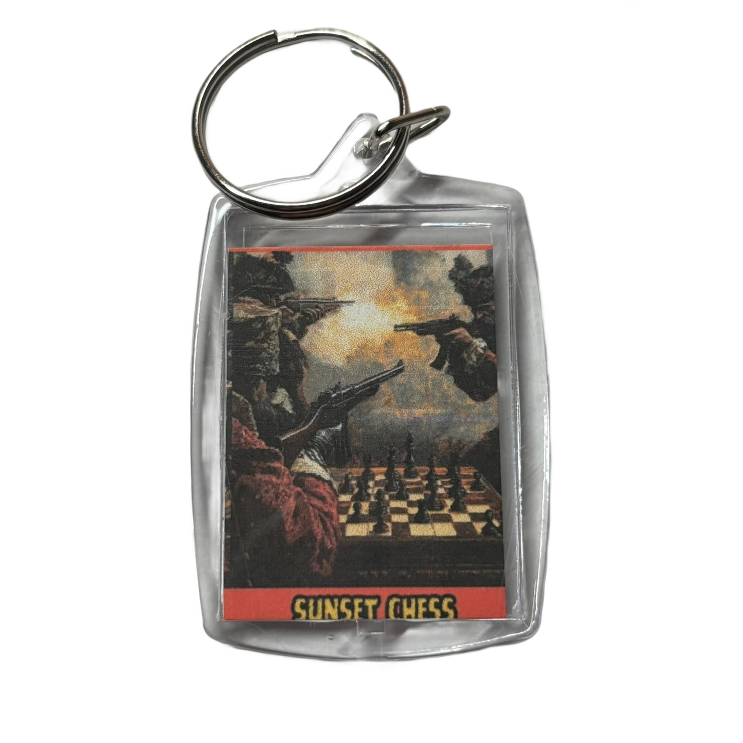 Battle - Chess  Photo Keychain
