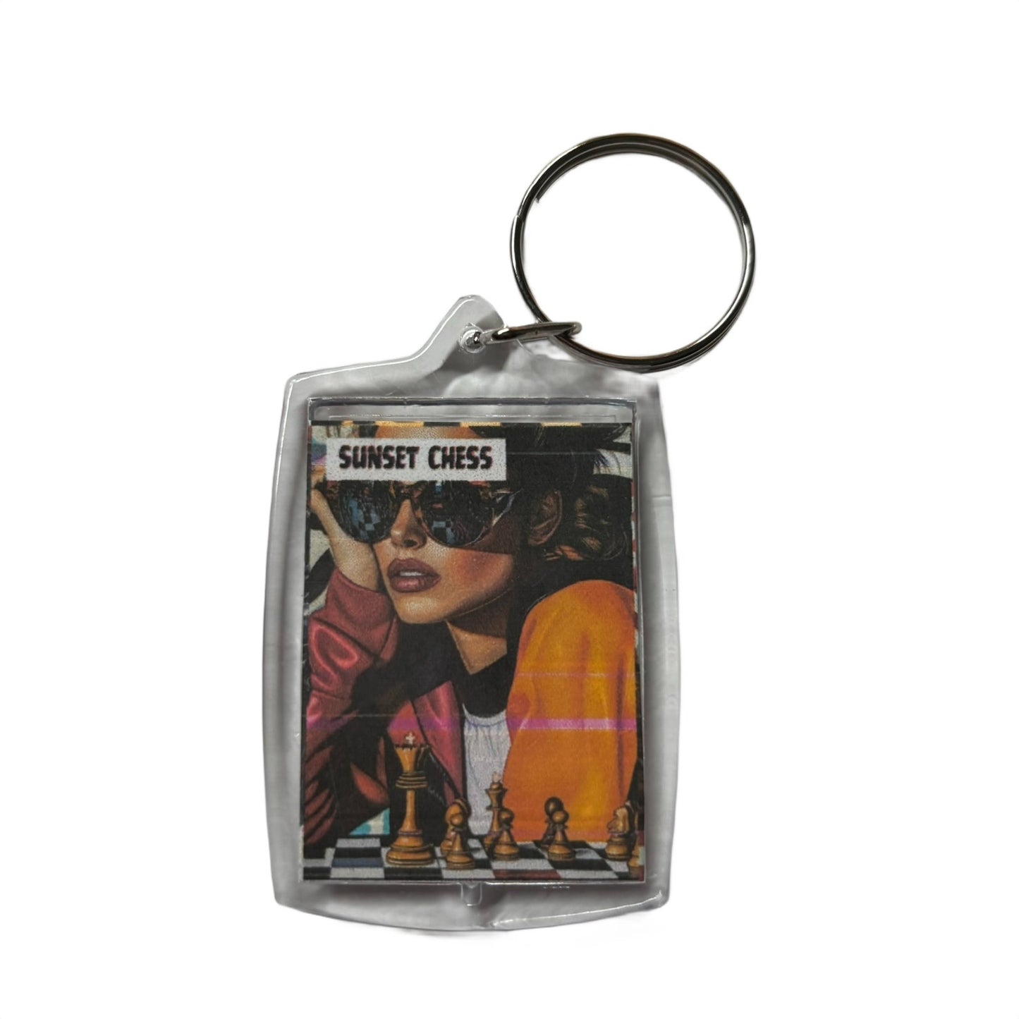 Fashion Lady - Chess  Photo Keychain