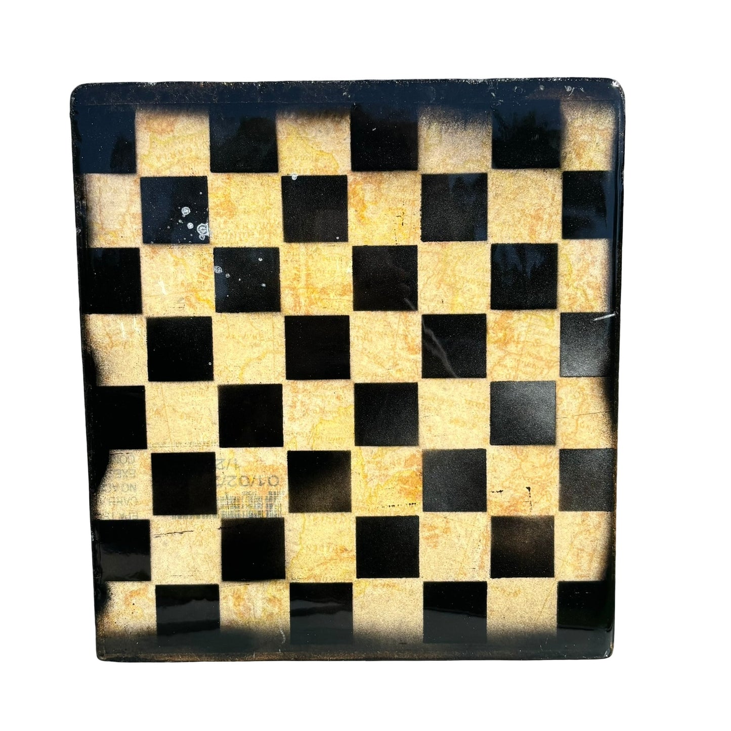 Simple Yellow - Resin Coated Chess Board