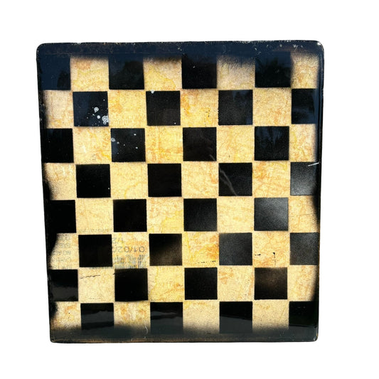 Simple Yellow - Resin Coated Chess Board