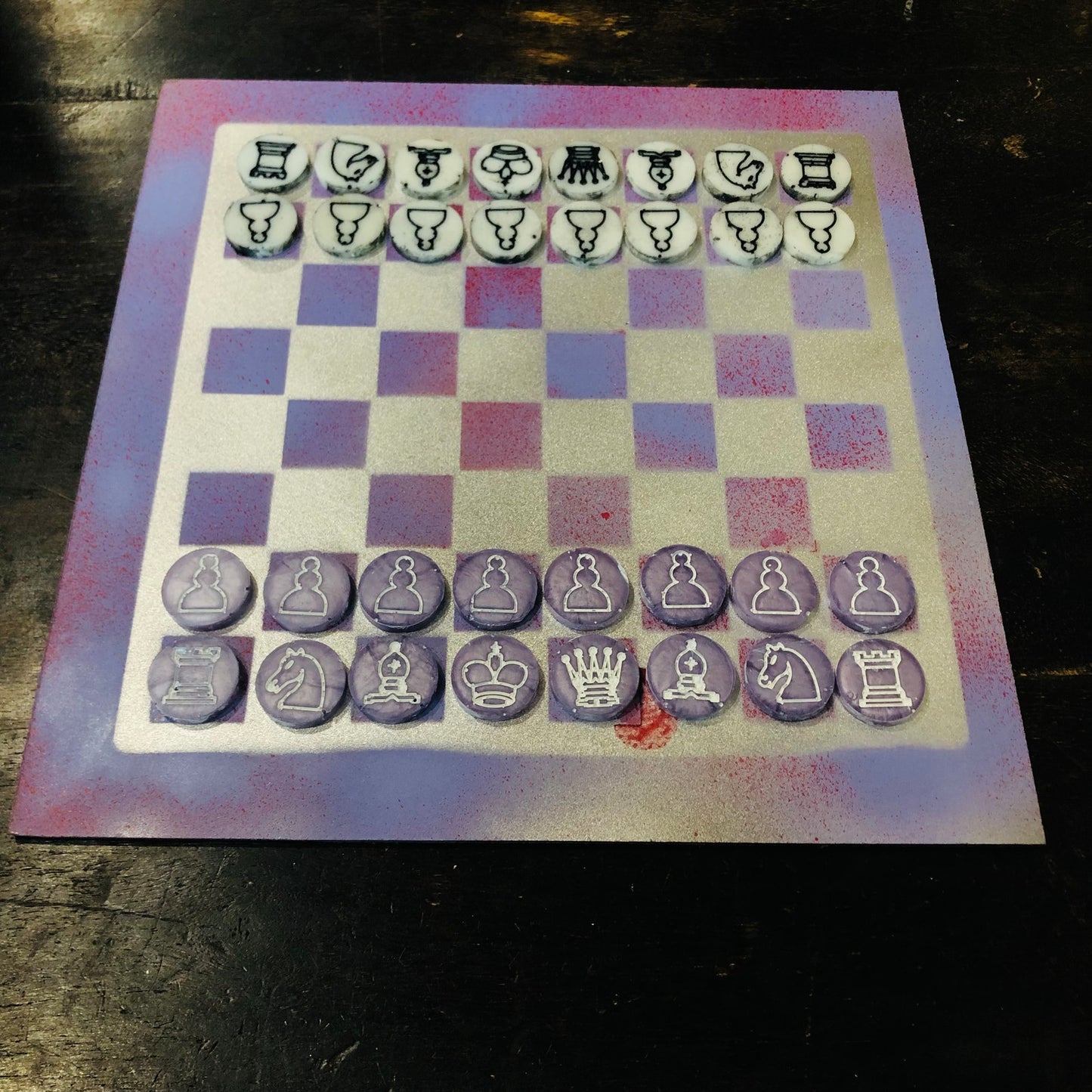 Slush Purple - Painted Chess Set