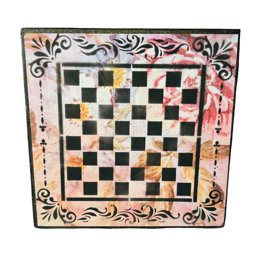 Splendid Pink - Scrapbook Chess Board