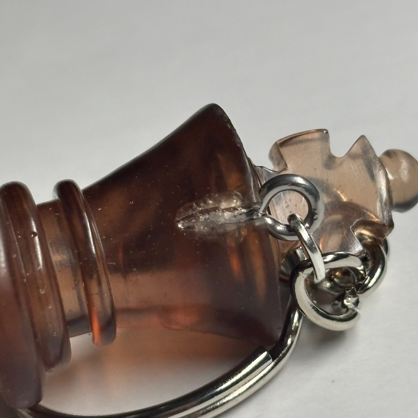 Coffee Brown King - Handmade Resin Keychain