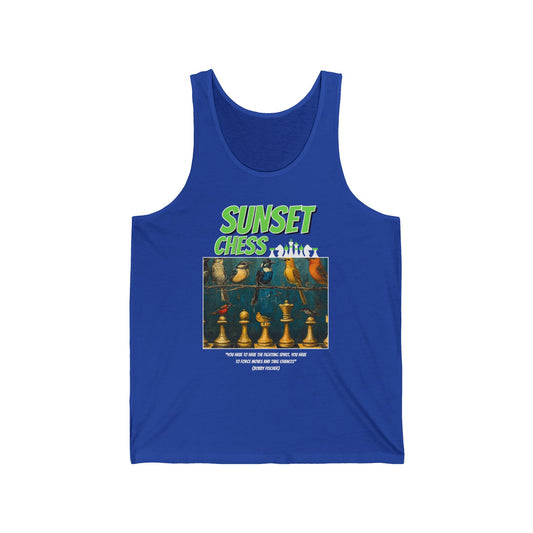 Birds Eye View - Blue Tank Top