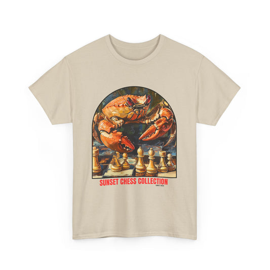 The Crab Stab - Cream Tan Chess T Shirt