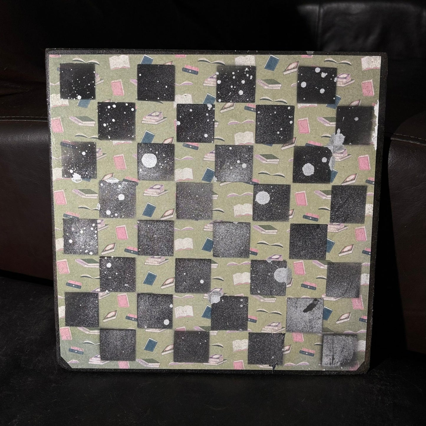 Green Books - Scrapbook Chess Board