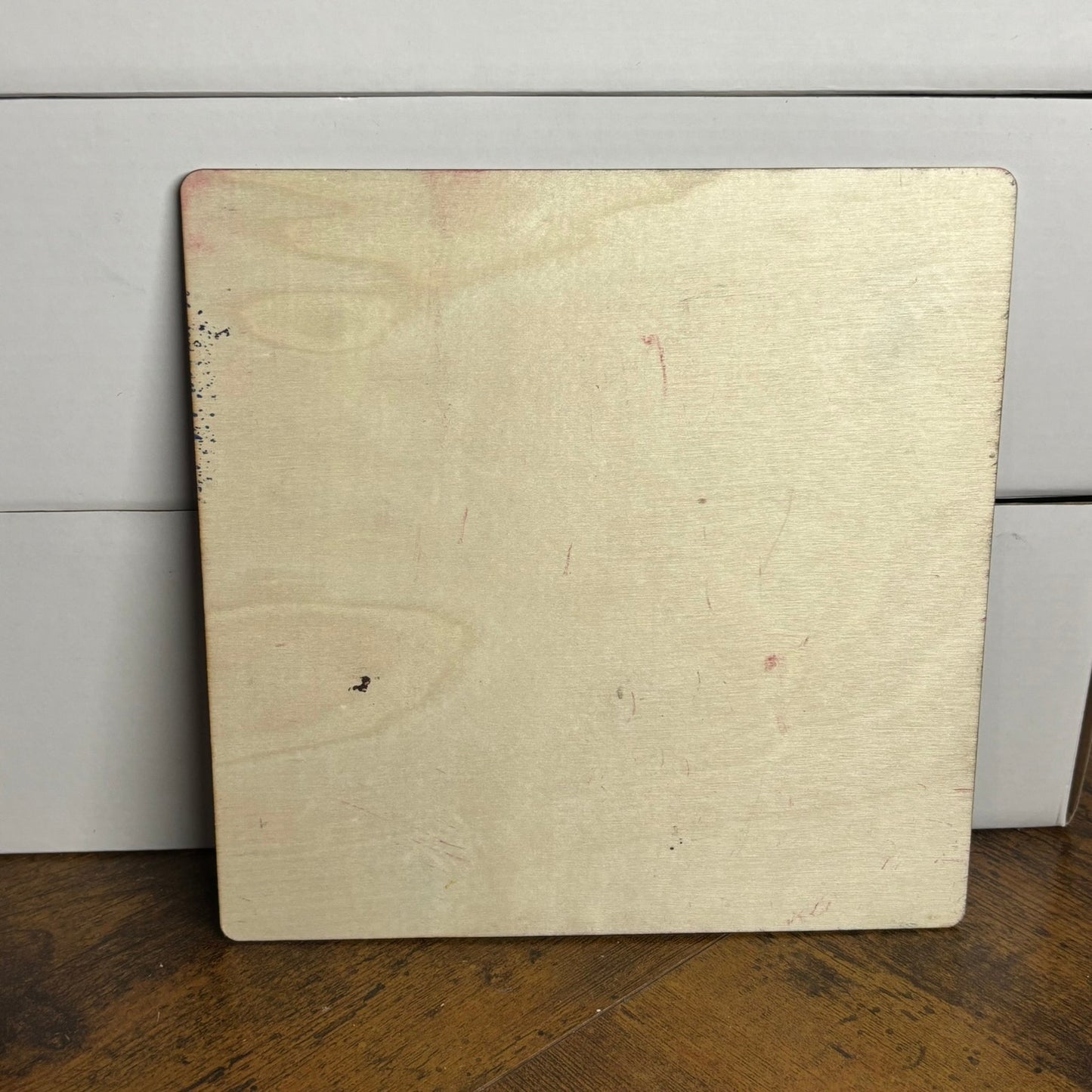 Yellow Red Chrome - Painted Thin Wooden Chess Board