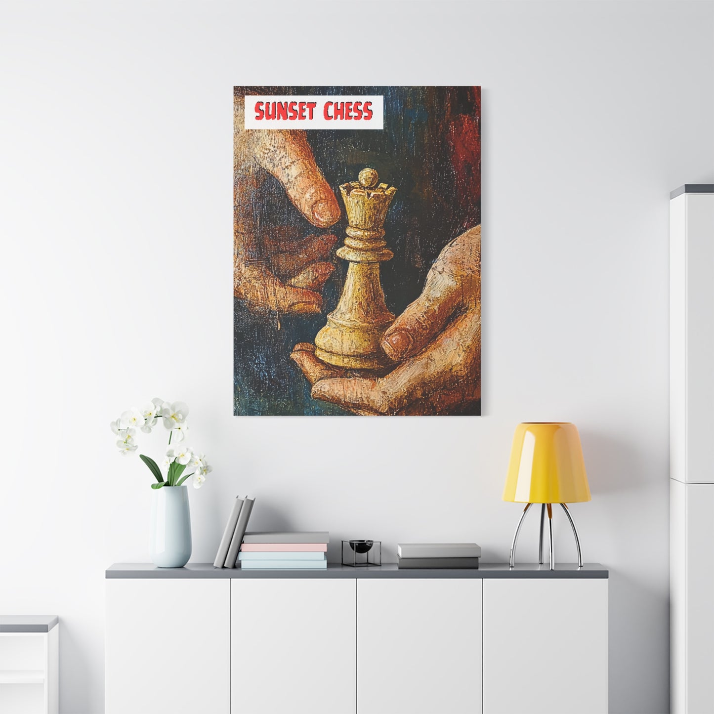 Handle Her With Care - Canvas Chess Print 36"x48"